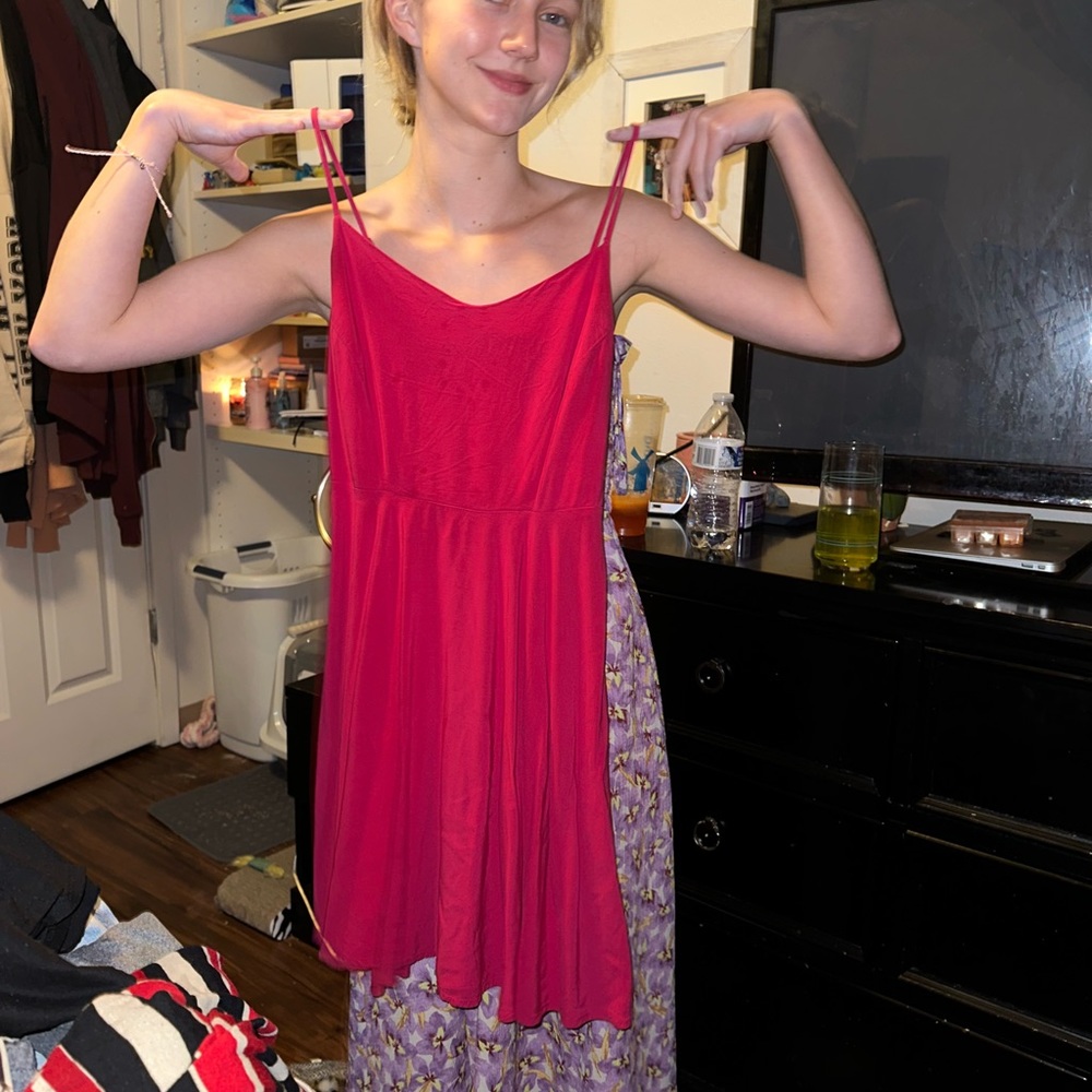 pink dress